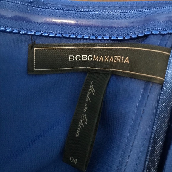 BCBG blue strapless dress - Picture 3 of 3
